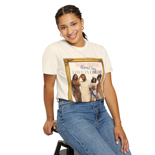 Love in Color Graphic T-Shirt — Vintage Frame Pride Celebration Tee