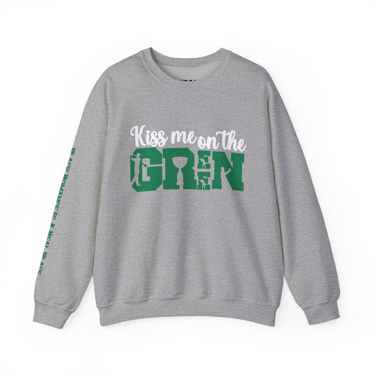 Kiss Me on the Green Crewneck Sweatshirt