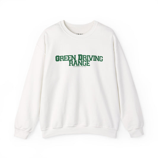 Green Driving Range Sweatshirt — Golf Crewneck Pullover